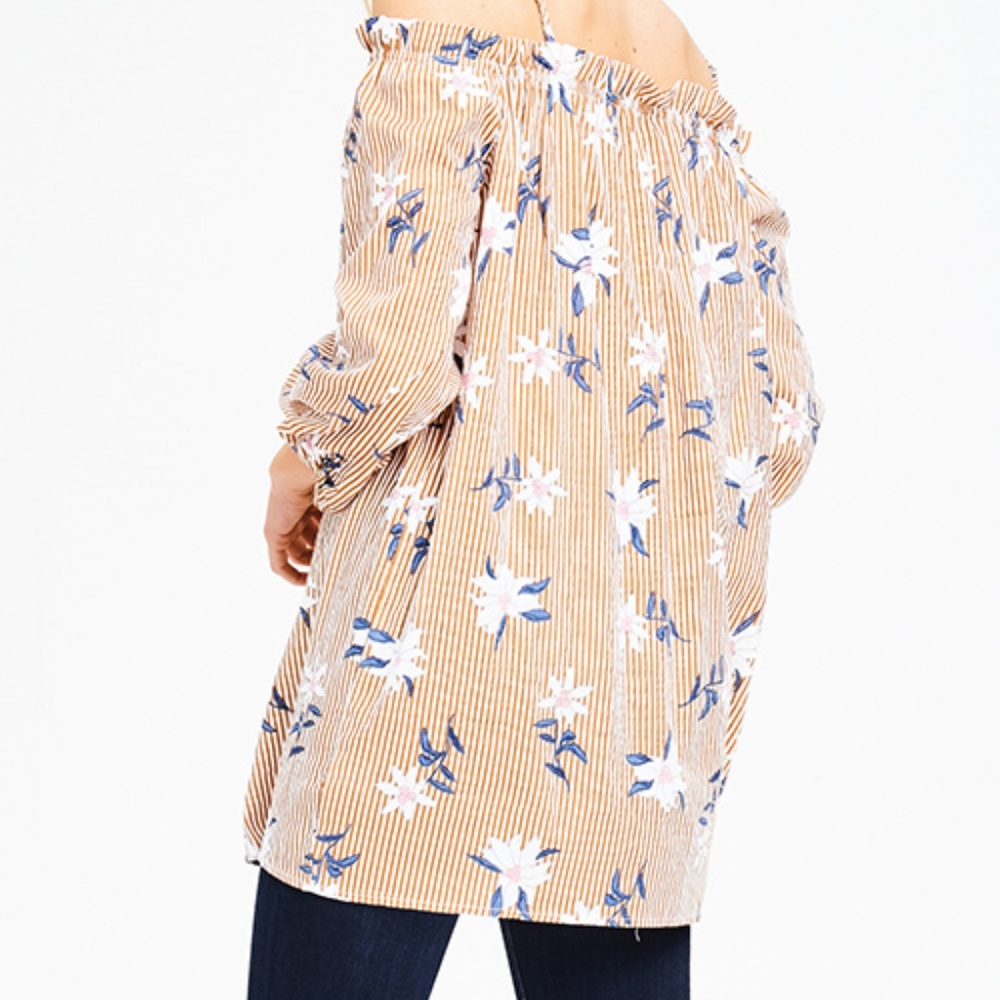 NWT Floral Boho Long Blouse - Picture 6 of 7